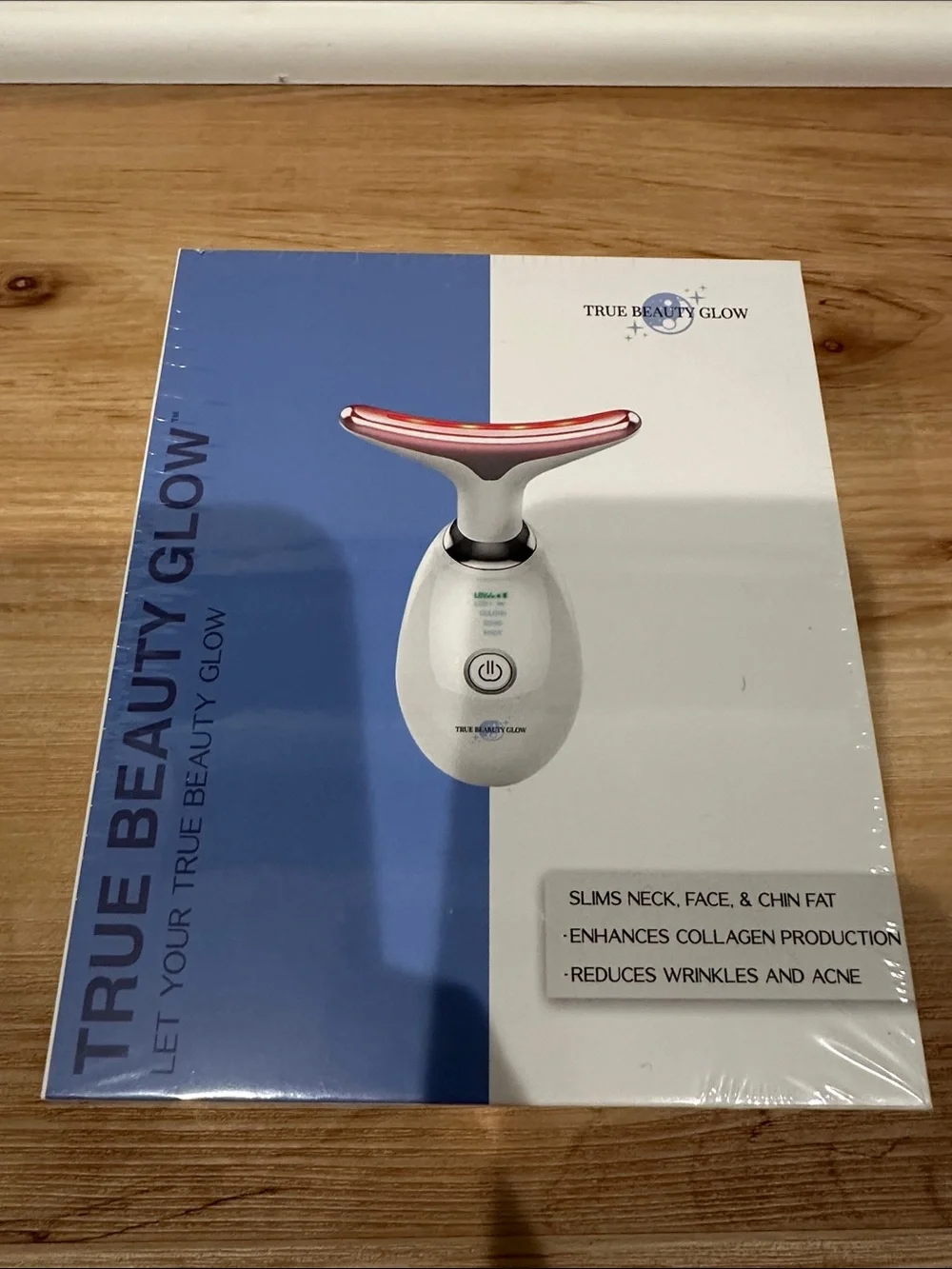 True Beauty Glow 7-LED Facial & Neck Sculpting Tool – NEW SEALED